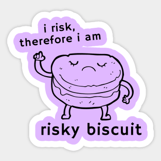 Risky Biscuit (Descartes edition) Sticker